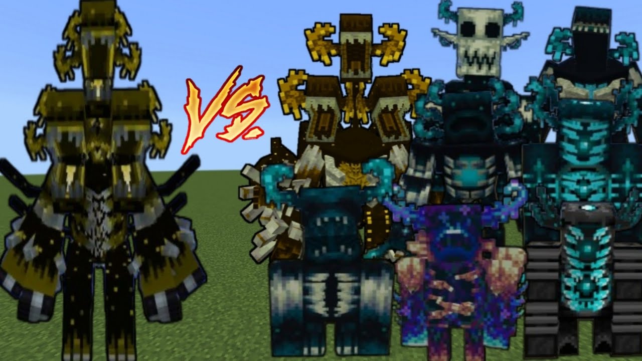 Little Overlorden vs Warden Plus Massive Update in Minecraft Mob Battle