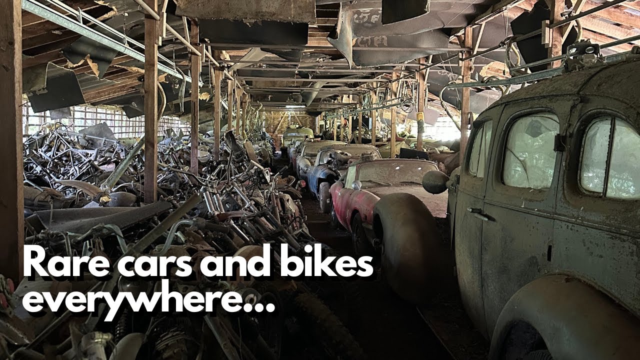 Чрезвычайно редкие автомобили и мотоциклы, спрятанные в горах