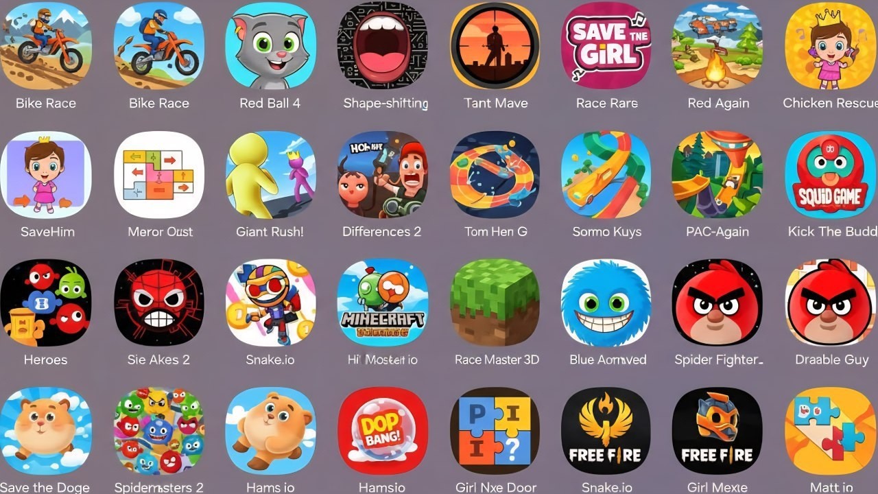 Roblox,We Play, Grimace Monster Scary Survival, Poppy Playtime4,Stumble Guys,Going Balls,Tom Friends