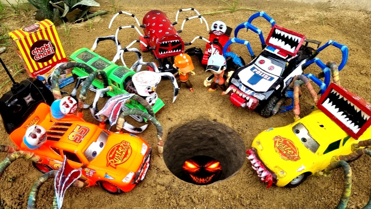 Bermain Kereta Api Hantu Laba-Laba, Thomas and the Friends Mobil Laba-Laba, Mobil Hantu, Boboiboy