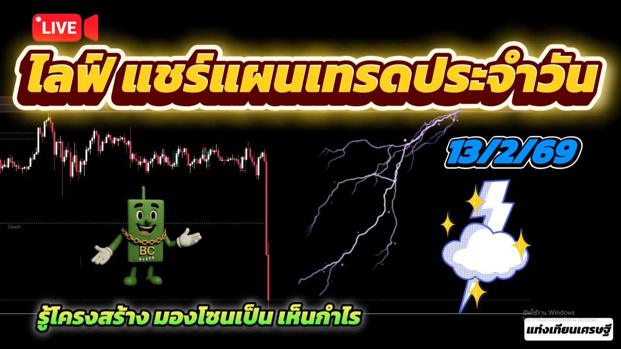 #พิมพ์เขียวSMC เทรดง่าย จบงานไว สไตล์ SMC 13/2/69