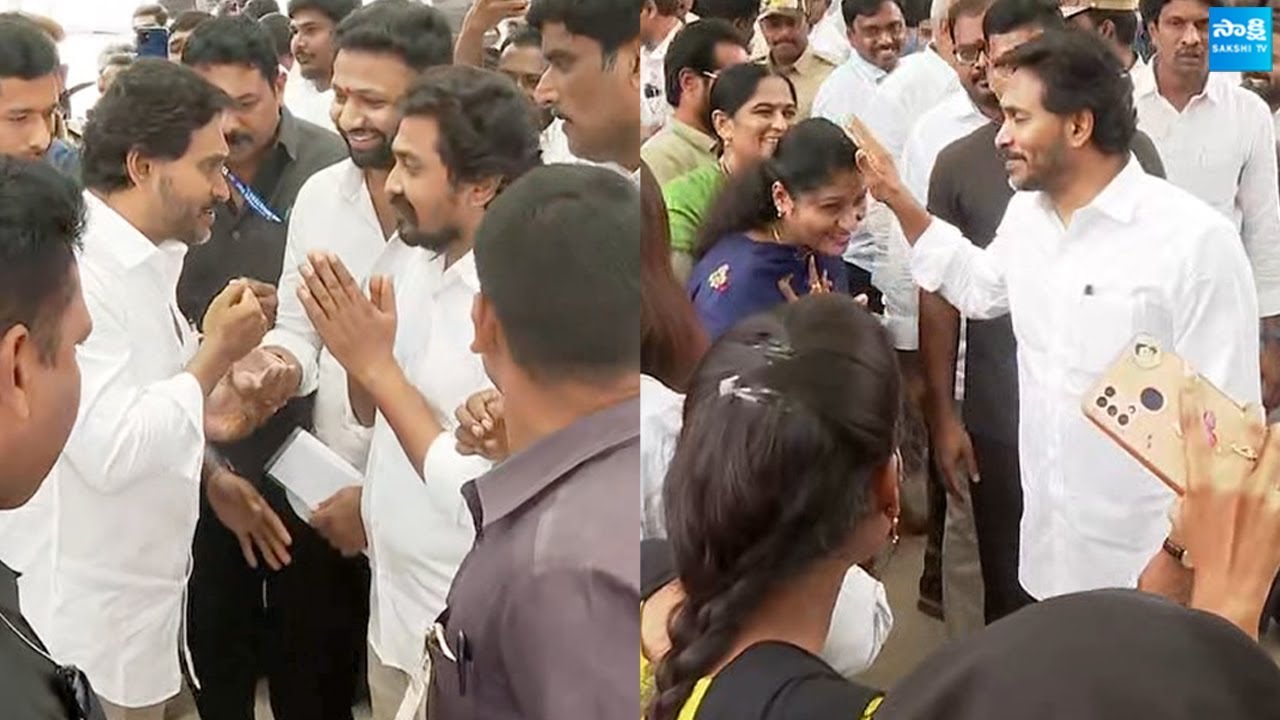 YS Jagan Visuals At Gannavaram Airport | Vijayawada @SakshiTVLIVE