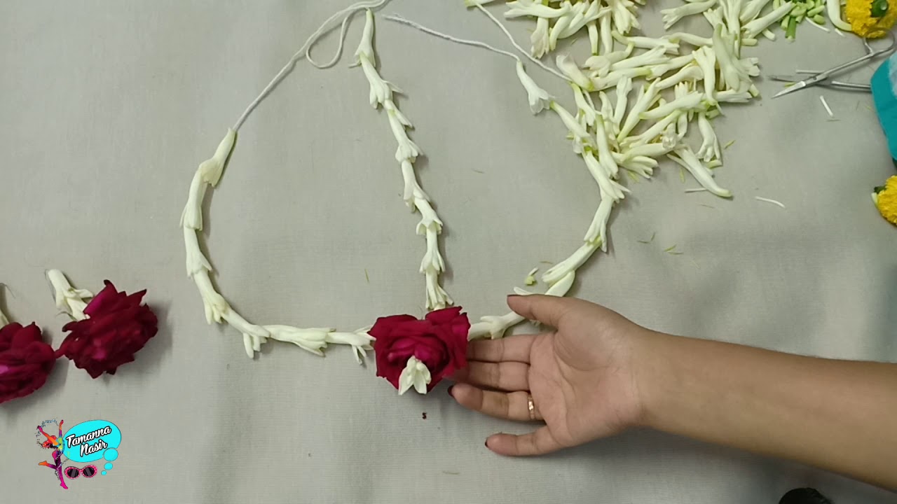 Real Flower Jewelery Design | কাঁচা ফুলের গহনা তৈরির সহজ পদ্ধতি |  Tamanna Nasir