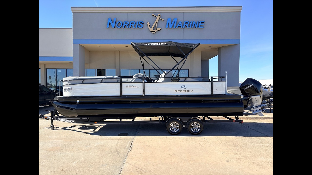 New 2025 Regency 250 DL3 w/Mercury 300 Verado 27ft Pontoon Boat For Sale In Norman, OK: Walkthrough