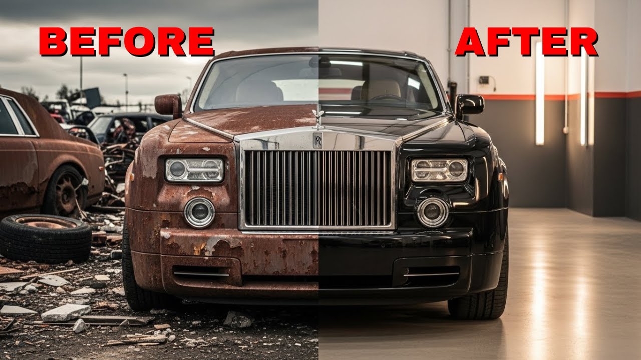 ASMR Car Restoration! Rolls-Royce Phantom 2005 Full Restoration Burnt Looking New