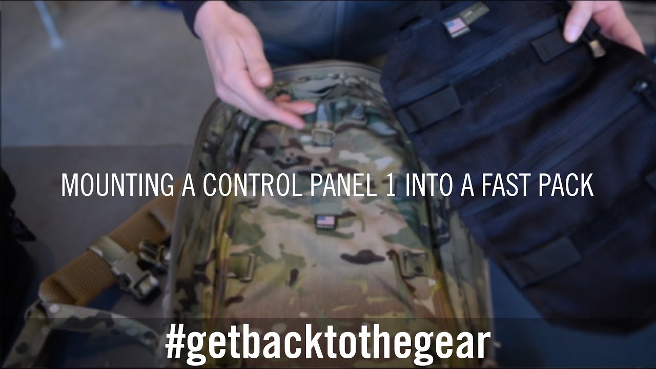 Mounting A Control Panel 1 Into A FAST Pack