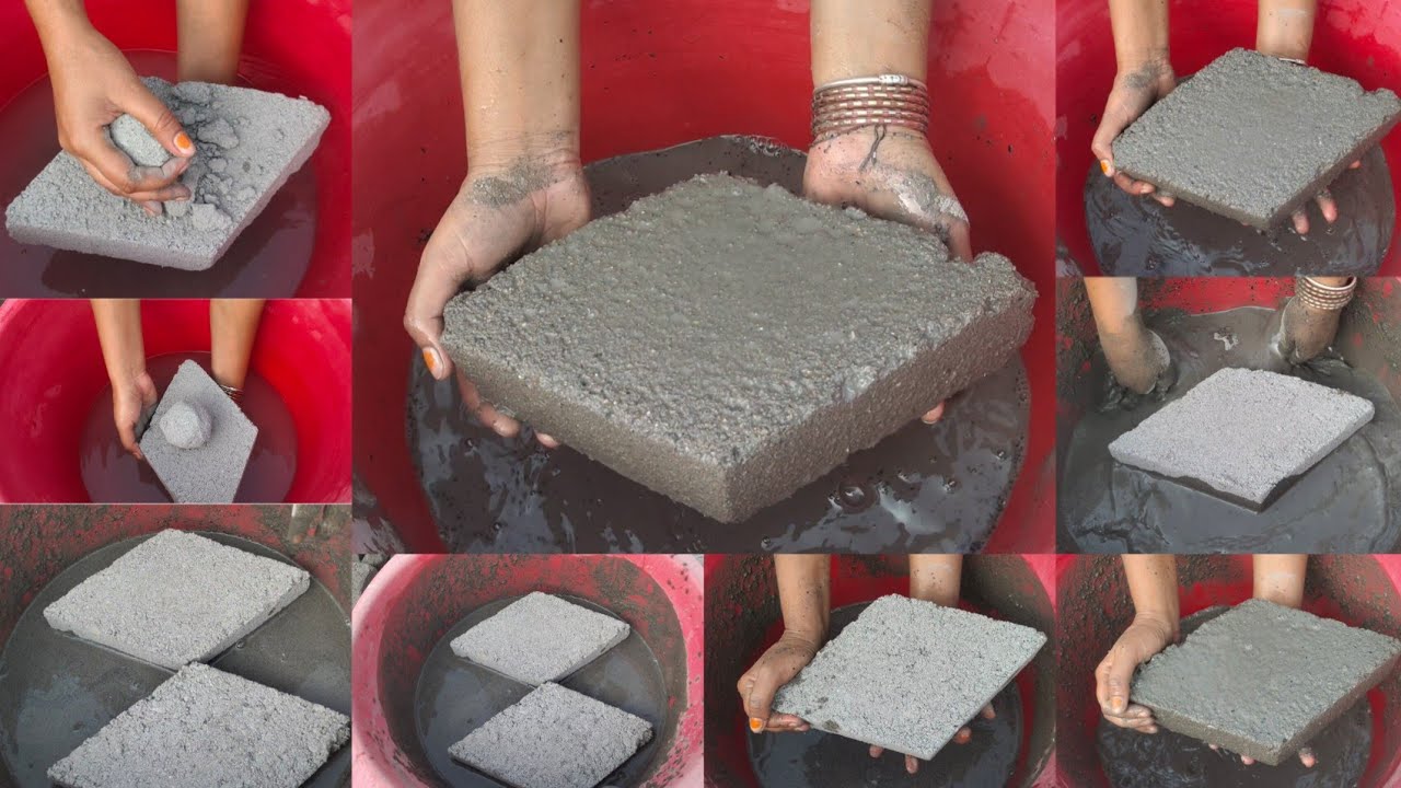 Asmr - HB 🎂 Pallvi verma /gritty grainy sand cement crumbling dipping in water 💦💦