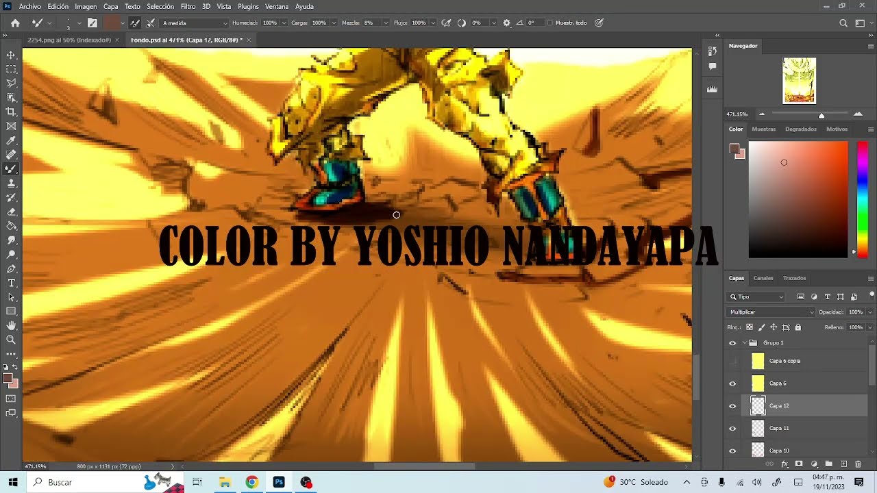 HUION KAMVAS 13: 2254 DRAGON BALL MULTIVERSE COLOR BY YOSHIO NANDAYAPA
