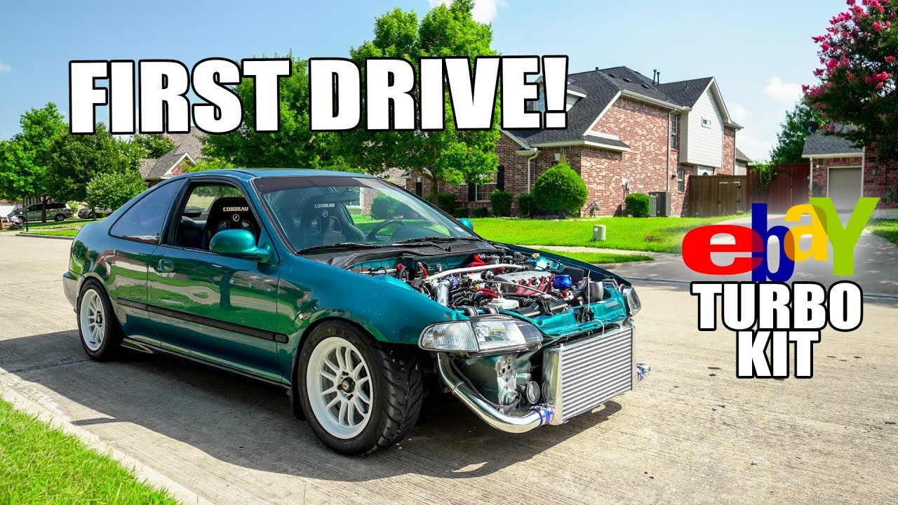 $600 eBay TURBO CIVIC FIRST DRIVE!!