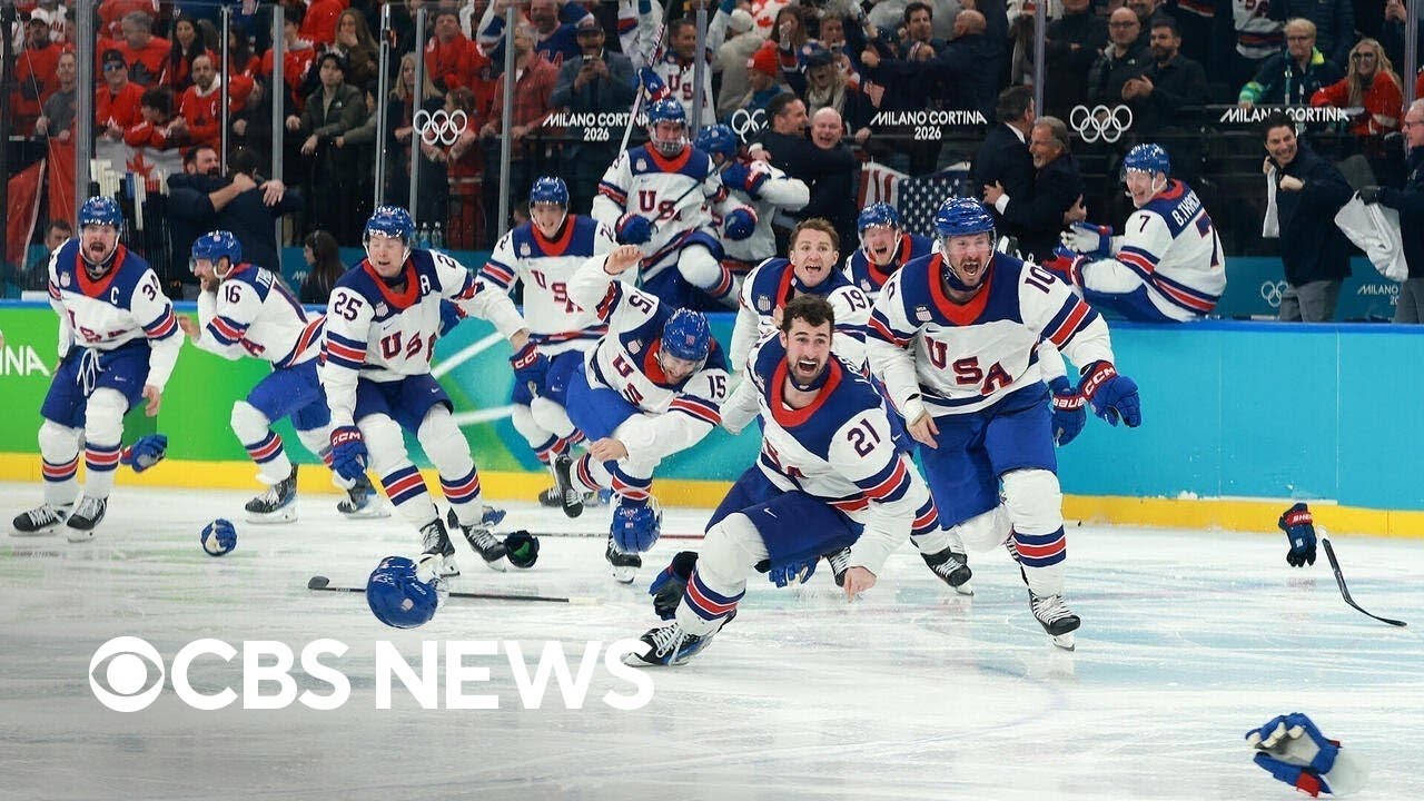 U.S. men's hockey team wins OT thriller for Olympic gold