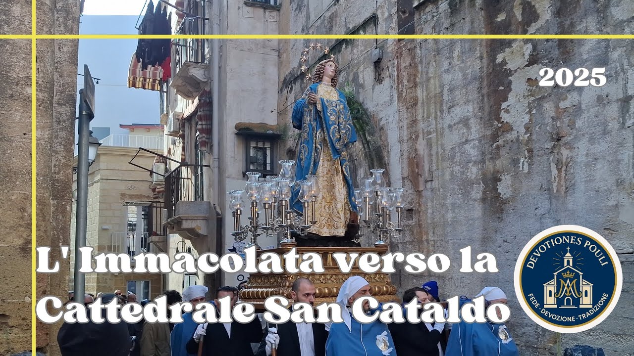l'Immacolata verso la Cattedrale di San Cataldo 