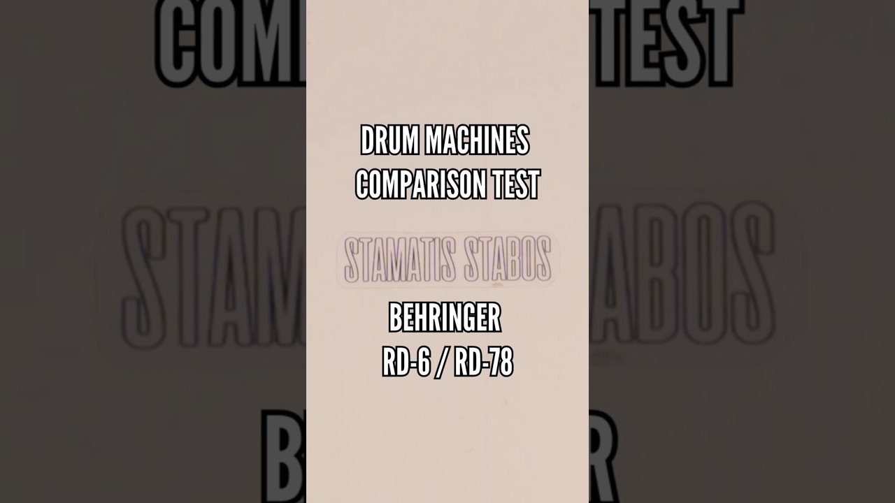 RD-6 vs RD-78 | Analog Drum Machines Comparisson