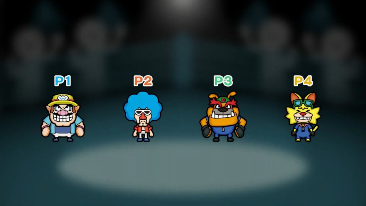 WarioWare Move It - Go The Distance - Wario vs Jimmy vs Dribble vs Spitz