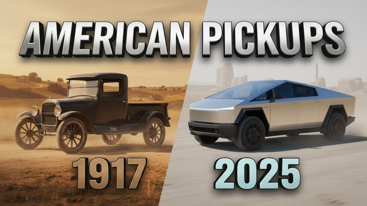 American Pickup Truck Evolution (1917-2025)