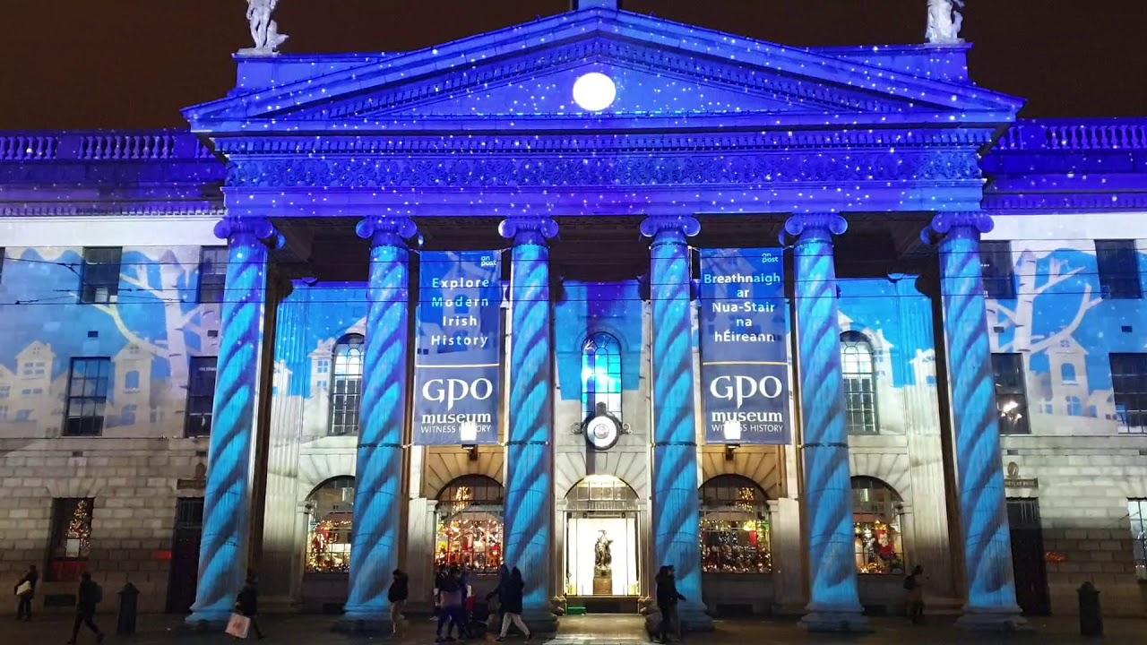 Christmas lights in Dublin City  December 1