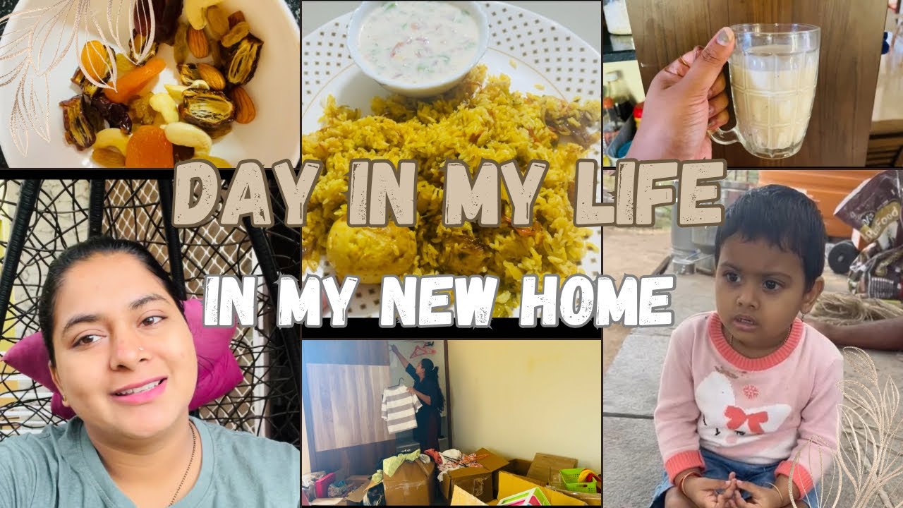 First vlog from my NEW HOME 🏠 | Missing my baby | Egg Biriyani recipe | Healthy oats Smoothie