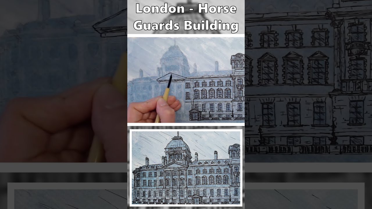 London - Horse Guards Building - Speed Drawing 