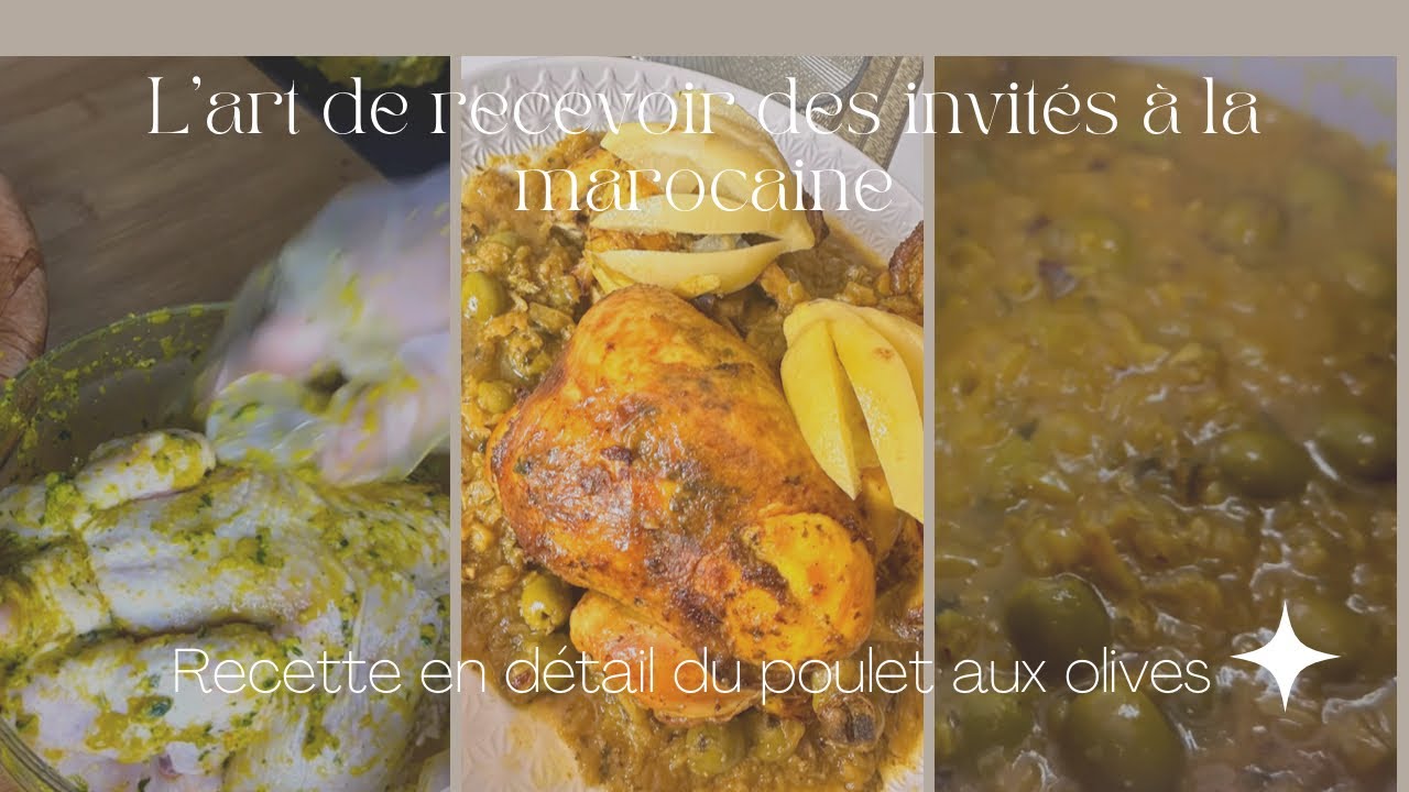 Des invités : Poulets aux olives à la marocaine / Djaj b daghmira - Ciarra