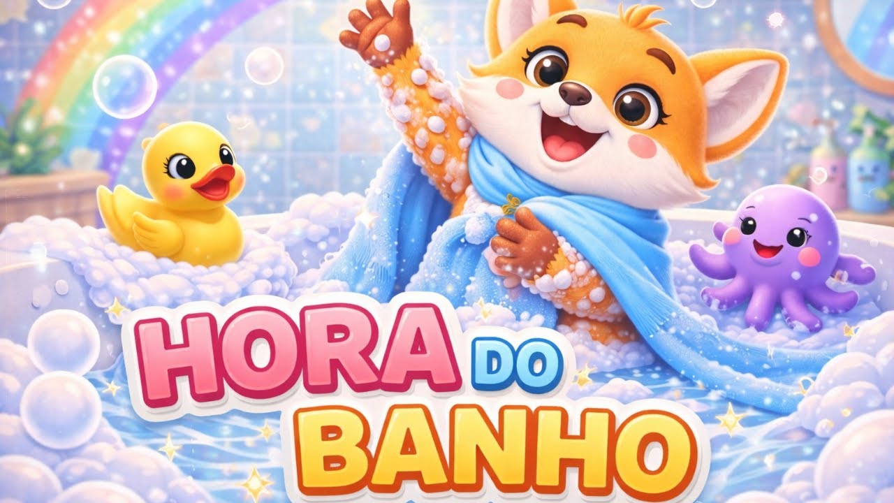 Hora do Banho com a Fafá 🫧🛁 | Canção Infantil Alegre
