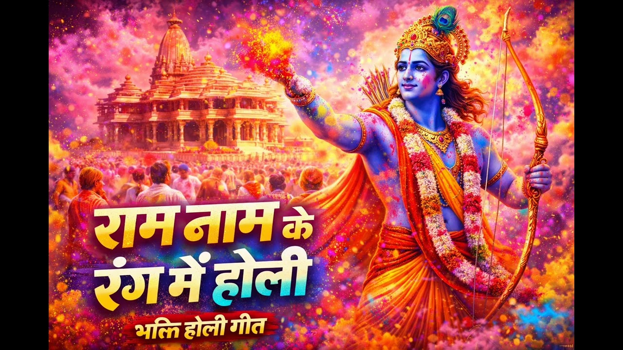 Ram Naam Ke Rang Me Holi 🌈🚩 | New Hindi Holi Bhakti Song 2026 | Rangotsav Special