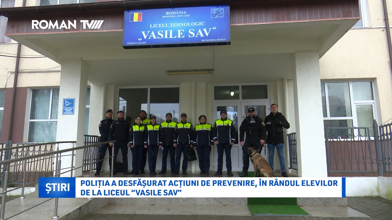 Poliția a desfășurat acțiuni de prevenire, în rândul elevilor de la Liceul 