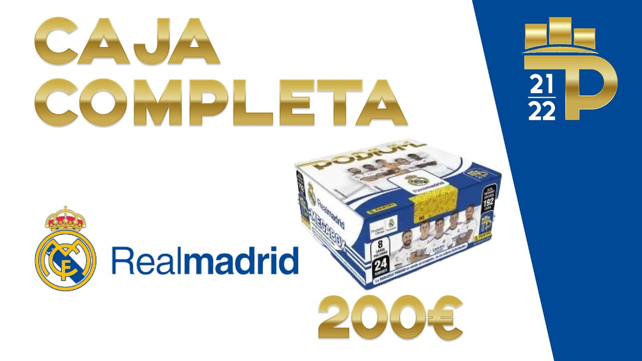 PANINI PODIUM REAL MADRID CAJA COMPLETA *200€* Y FIRMADA