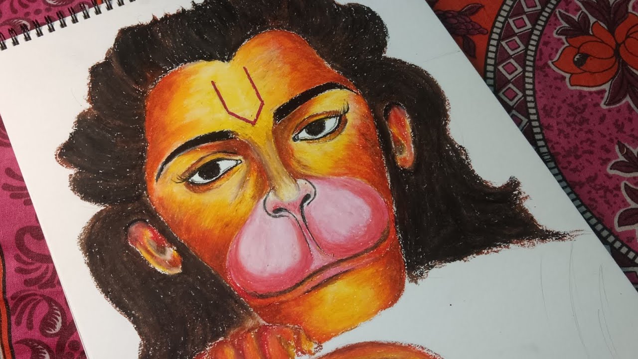 Hanuman ji portrait.     