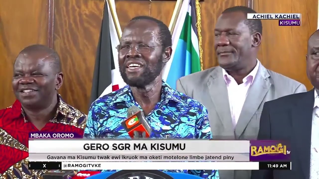 Gavana ma Kisumu Anyang' Nyong'o twak ewi gero SGR Kisumu | #RamogiTV