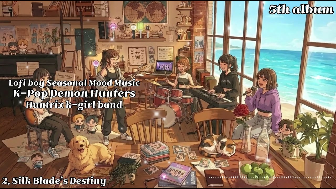 [Playlist]오로라&걸5 5집 앨범 | K-POP 데몬 헌터스 헌트릭스 | Huntrix KPop Demon Hunters｜강렬한 퍼포먼스 사운드｜K-girl band
