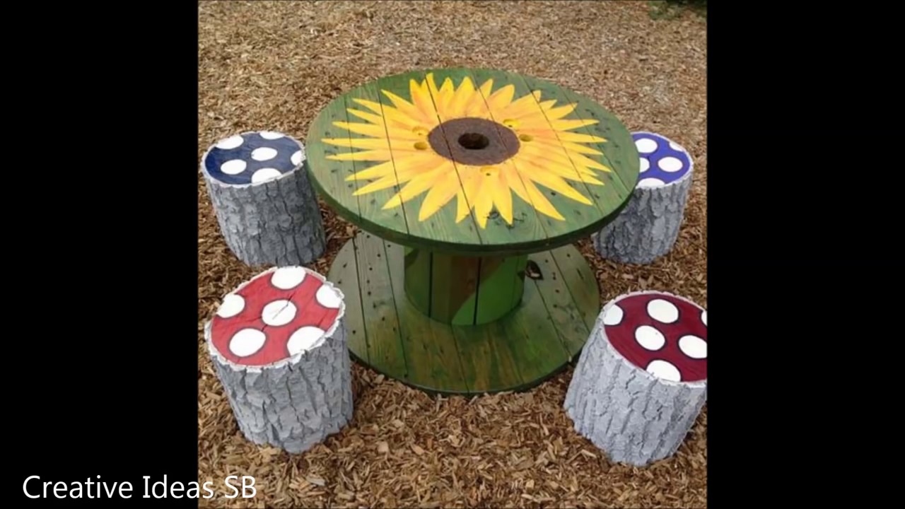 50 Wood Electrical Spool TABLE Creative Design Ideas 2017 Part.2 -newest home decor