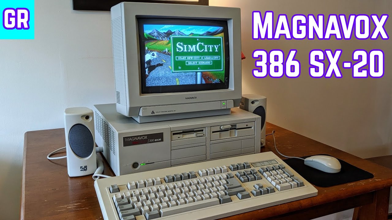 Philips Magnavox 386 SX-20 Vintage Computer from 1992