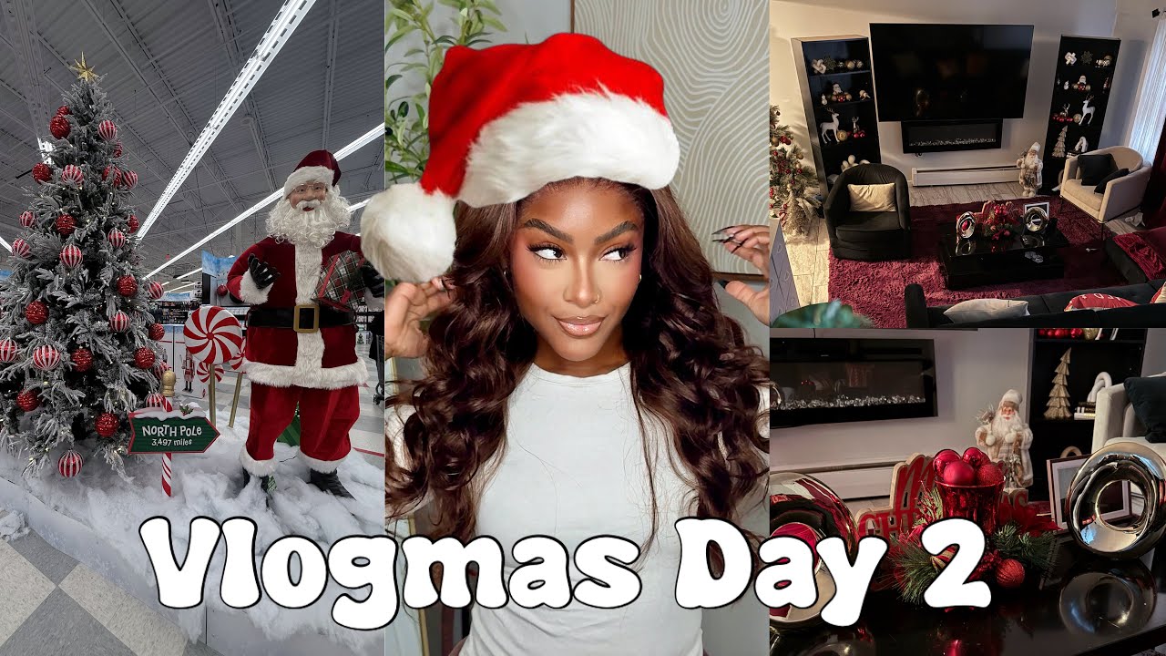 VLOGMAS DAY 2 | Redecorate/ Reorganize the apartment with me | Home decor shopping + more