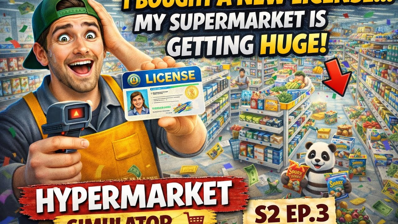 🛒 I Bought a NEW License… My Supermarket Is Getting HUGE! | Hypermarket Simulator S2 Ep.3