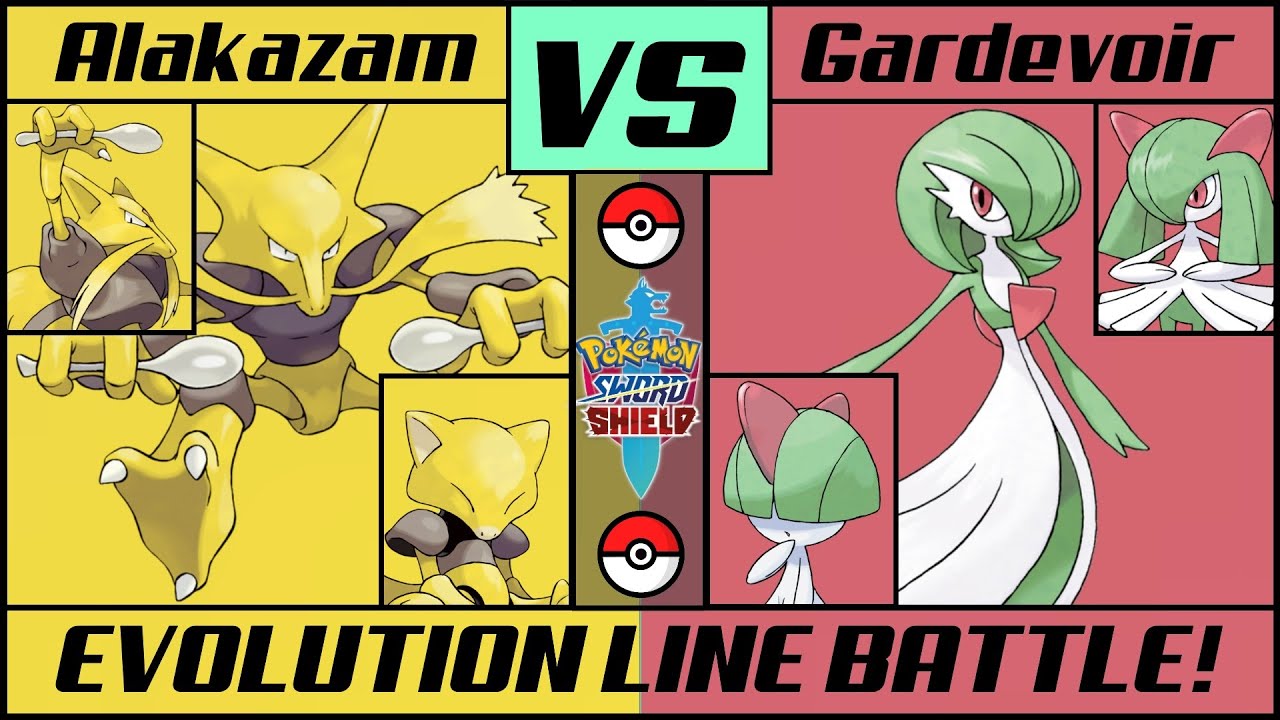 ALAKAZAM vs GARDEVOIR - Evolution Line Battle