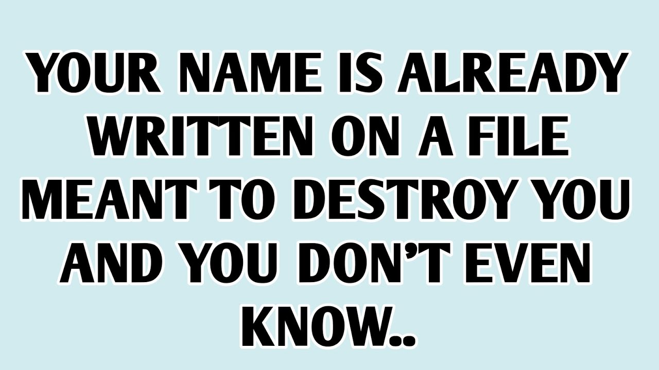 💸Your Name is Already Written On a File Meant To Destroy You And You Don't Even Know..