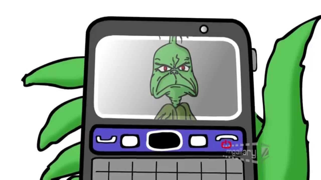 The grinch taking a selfie