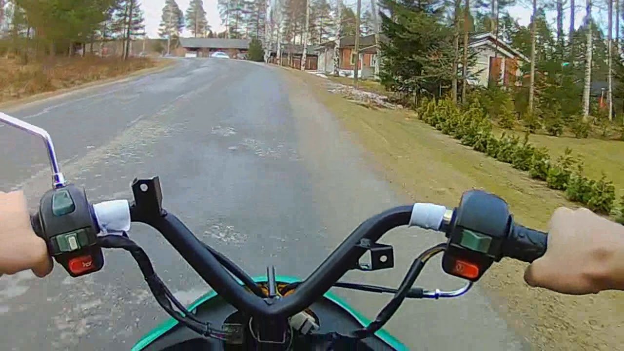 First 72cc scooter test drive (Baotian)