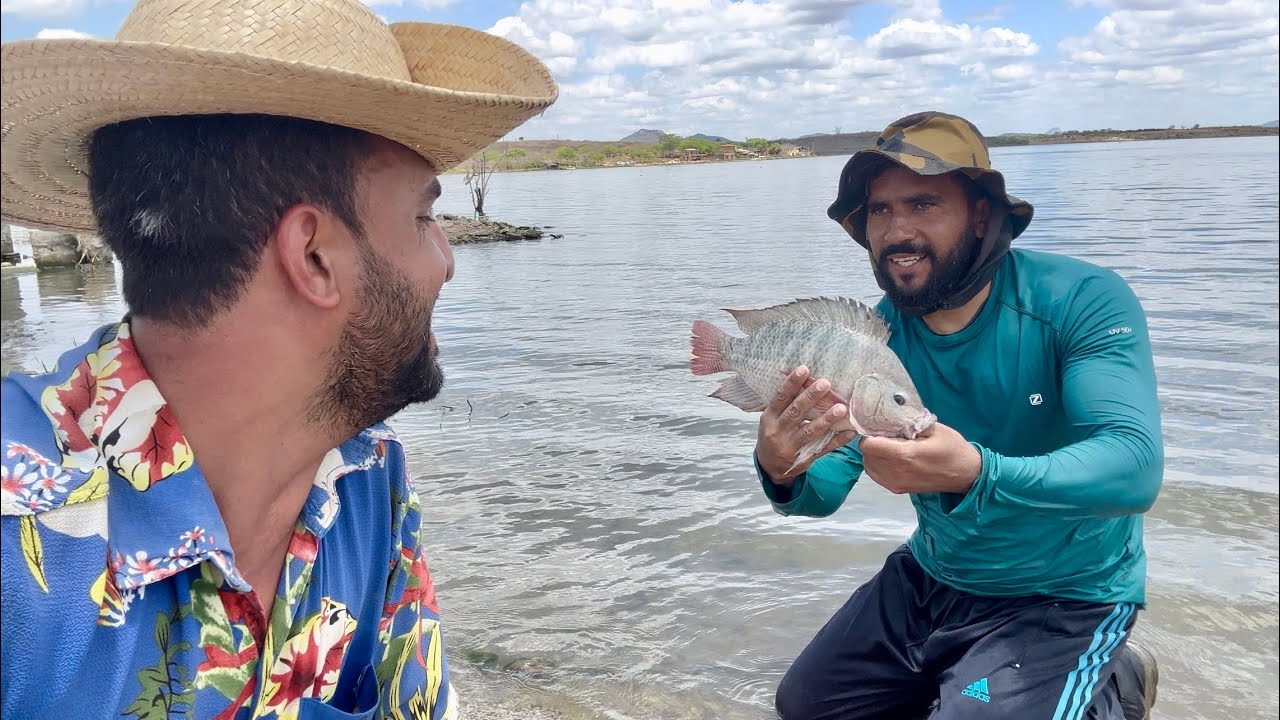 Seu Biu e Seu Chico foram pescar na Barragem do Ipojuca