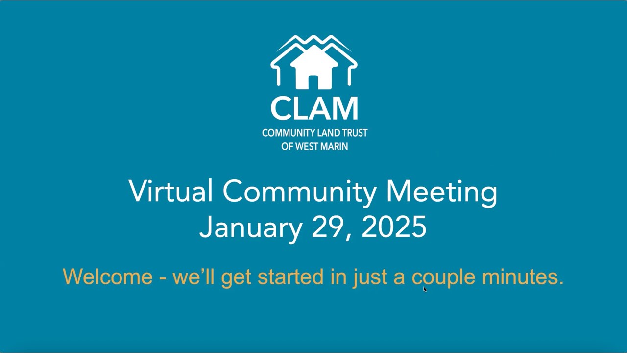 CLAM Virtual Community Meeting 1/29/2026