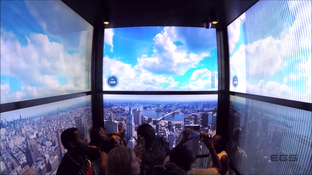 Fantastica ascensore del 1WTC- 102 piani in 47 secondi