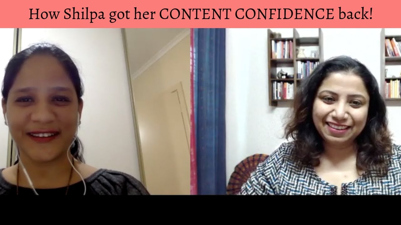 Case Study- How Book Coach Shilpa got her content confidence back