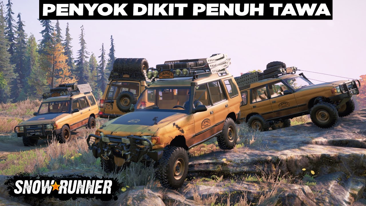 Mobil Babak Belur Kehantam Batu & Pohon😅😅 Snowrunner Indonesia
