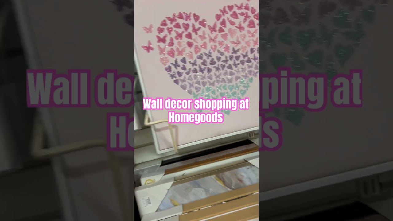 Cute wall art work at Homegoods shop with me