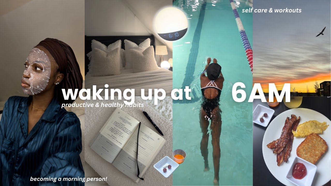 become a MORNING person with me 🌱 6am morning routine, healthy habits, self care | Vlogmas Day 2