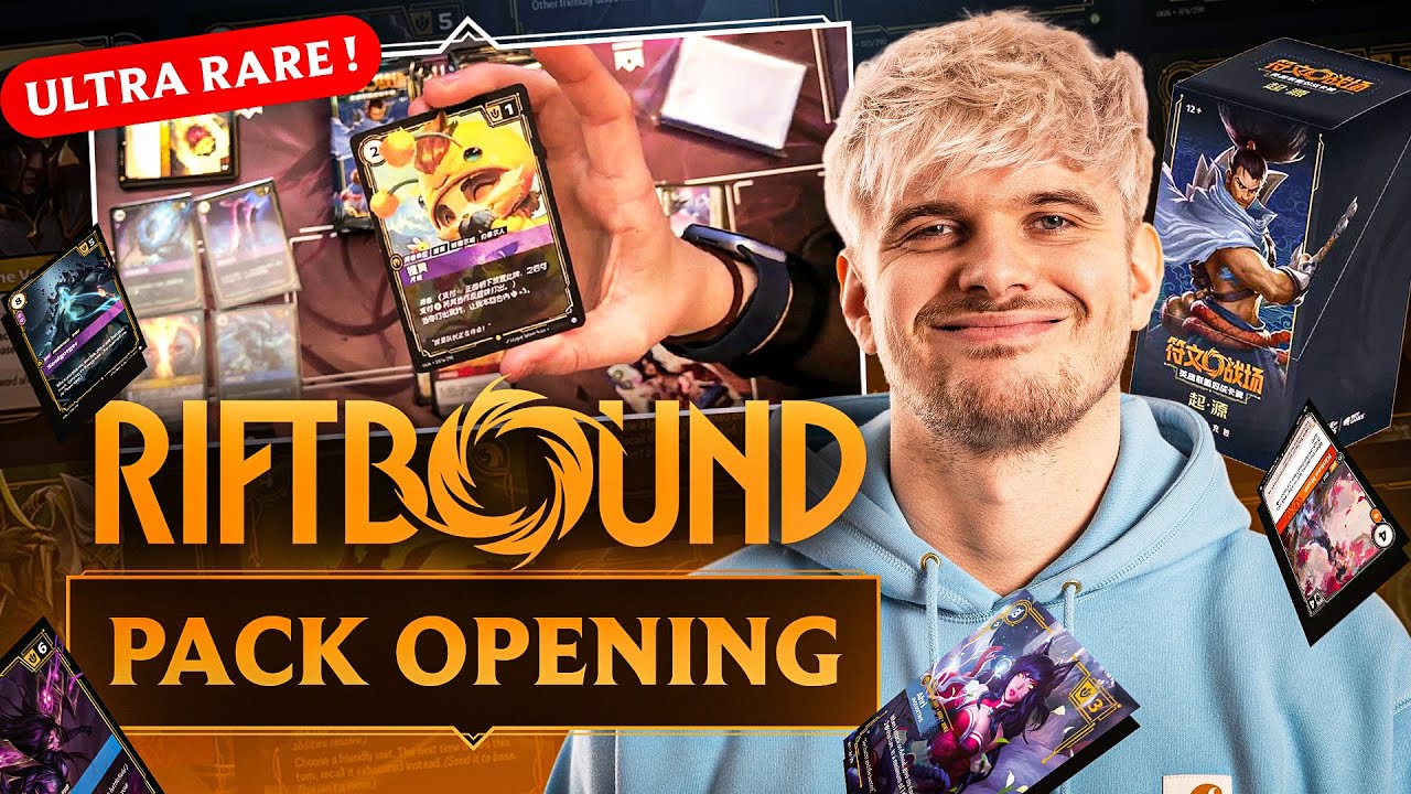 PREMI&Egrave;RE ouverture de cartes Riftbound ! (le TCG League of Legends)