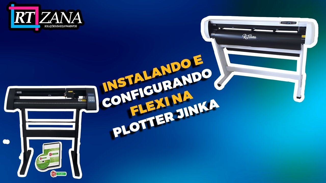 Instalação Flexi 12  e configuração da plotter de recorte Jinka Jk1351HE