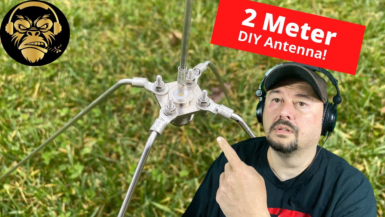 DIY 2M Ground Plane Antenna - Ham Radio - TheSmokinApe
