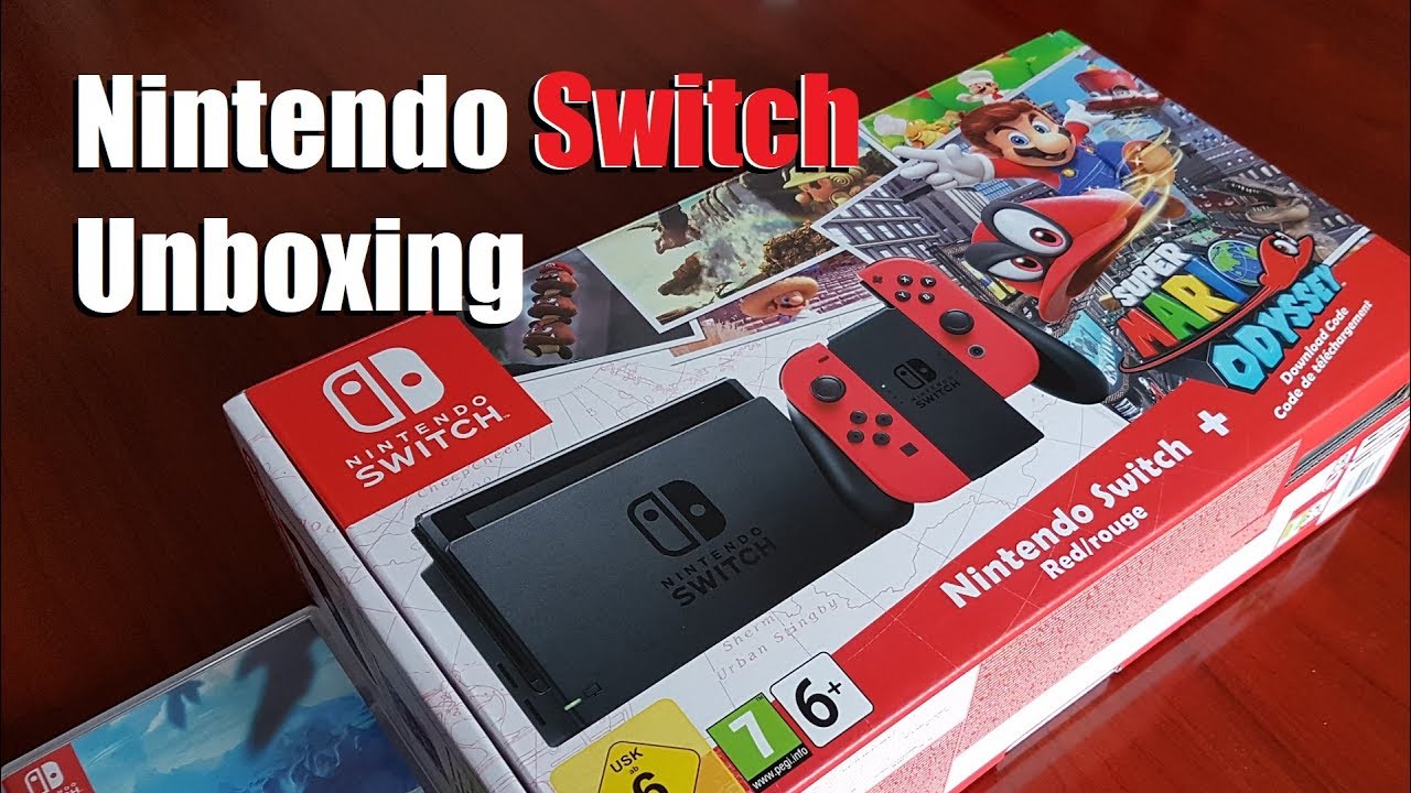 Switch Unboxing Mario Odyssey