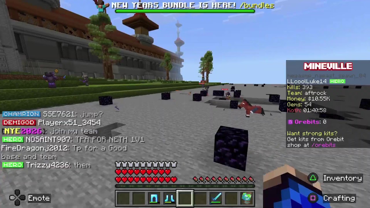 Cpvp and PVP Mineville Lifesteal