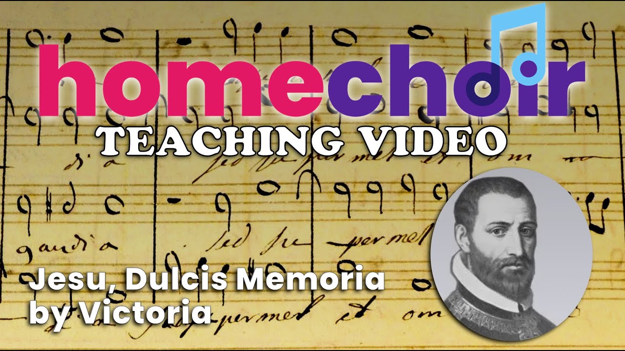 Learn Jesu Dulcis Memoria by Victoria TEACHING VIDEO SATB parts, beautiful renaissance music